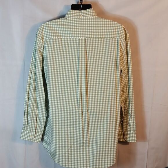 Tommy Hilfiger Classic Fit Green Checkered Button Down Shirt - Picture 3 of 8